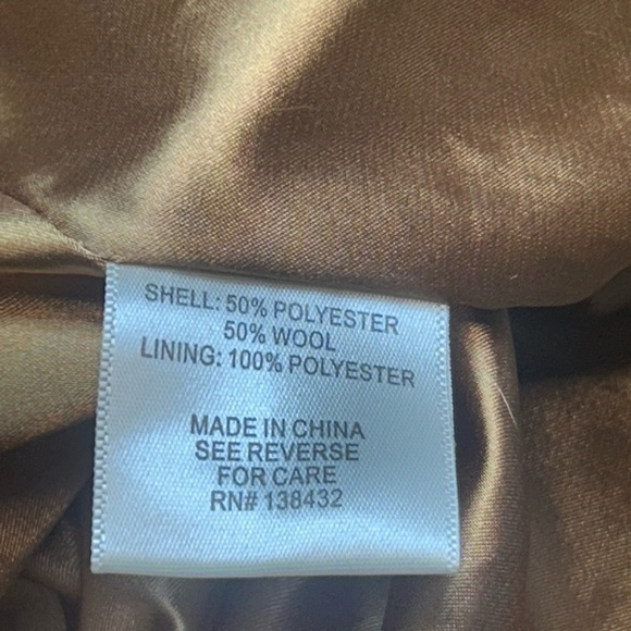 Modcloth Plaid Pleated Brown and Tan Fall Wool Blend Skirt Size 6 - Picture 4 of 5